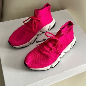 Balenciaga High Top Speed Sneakers Size 38